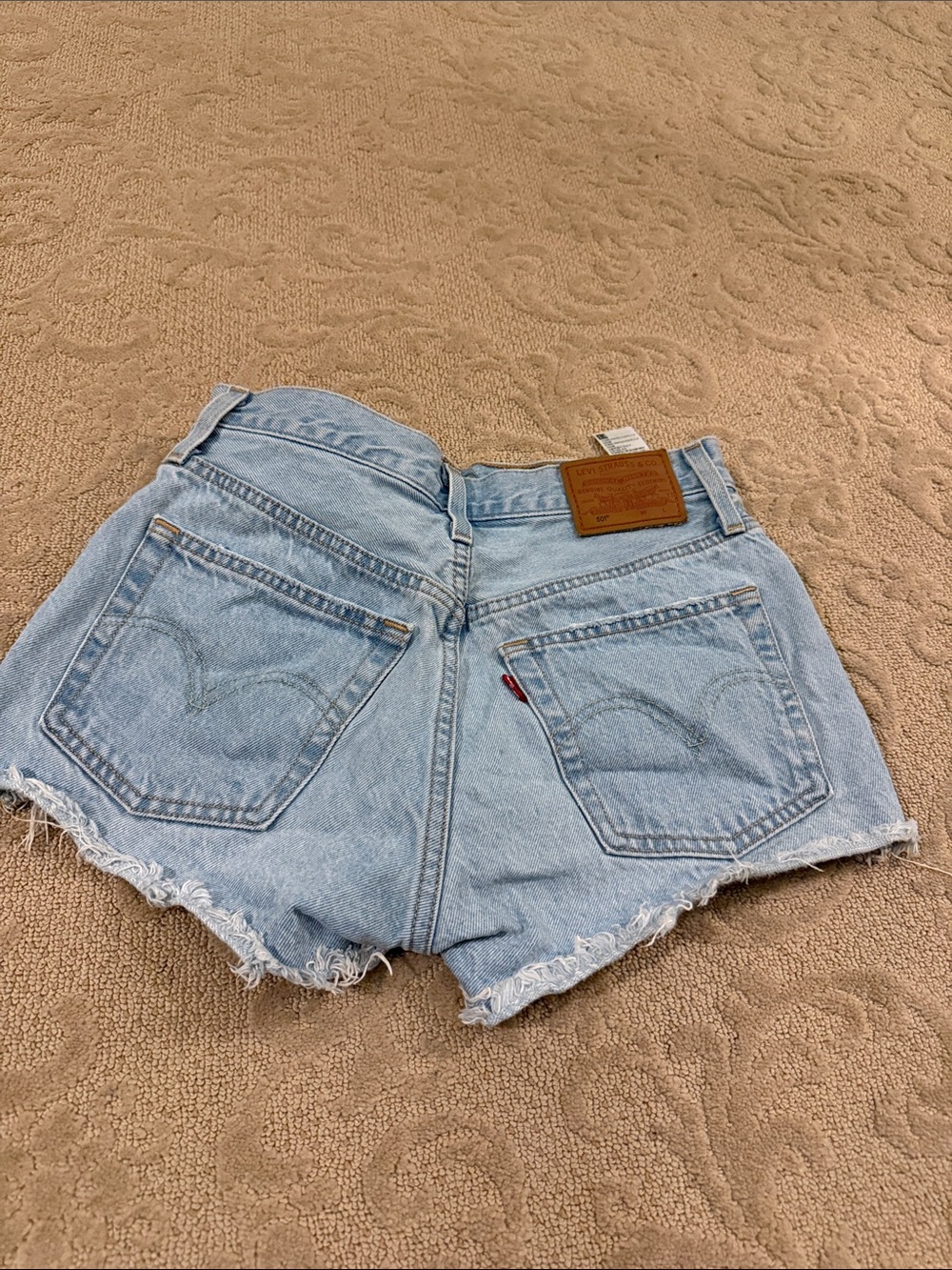 Levi's Light Wash Denim Cutoff Shorts